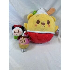 Disney Munchlings Winnie the Pooh Lemon Mint Shaved Ice & Mini Plush Lot of 3